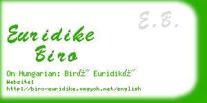 euridike biro business card